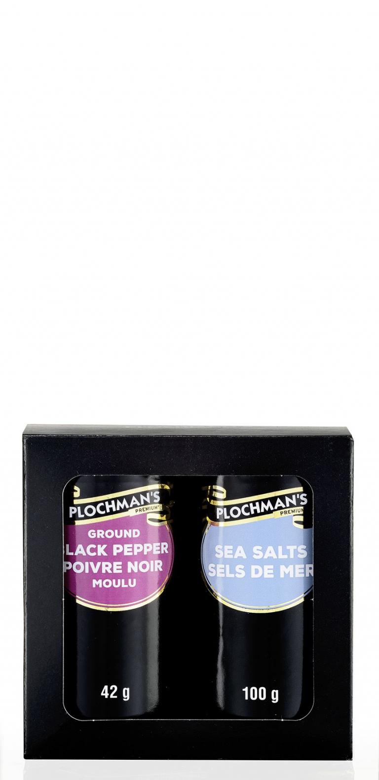 Ground Black Pepper + Sea Salt